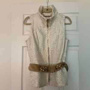 Glam White House Black Market Vest